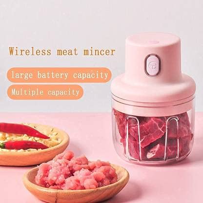 Electric Garlic Masher - Vegetable, Chili, Meat Grinder