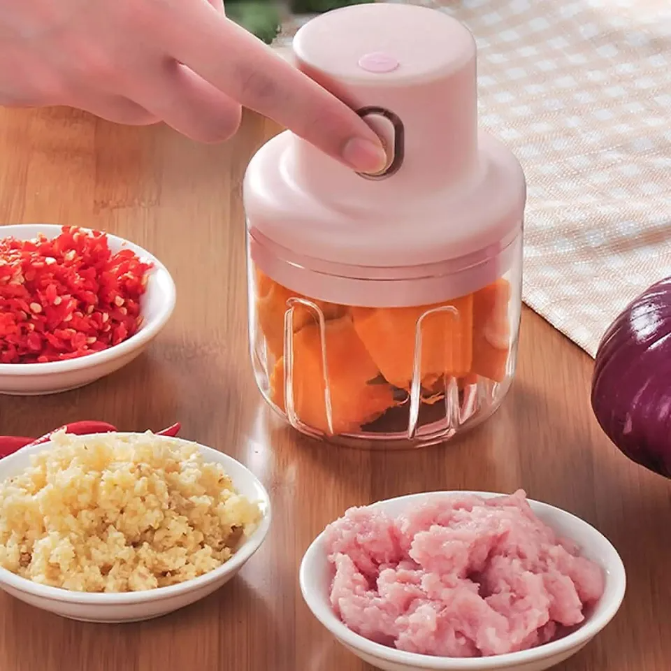 Electric Garlic Masher - Vegetable, Chili, Meat Grinder